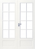 фото дверь белая массивная swedoor by jeld-wen craft 104, двустворчатая