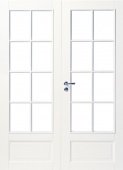 фото дверь белая массивная swedoor by jeld-wen craft 104, двустворчатая