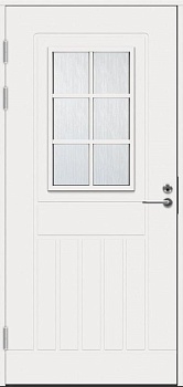 Теплая финская входная дверь SWEDOOR by Jeld-Wen Function F1848 W71 белая