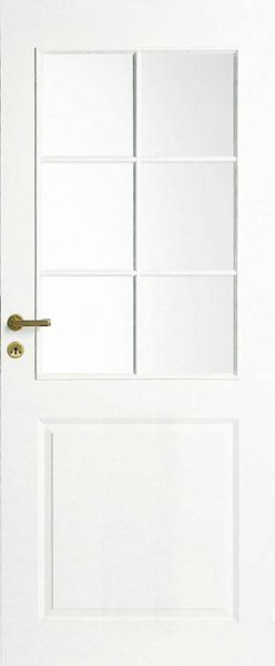 Дверь белая филенчатая SWEDOOR by Jeld-Wen Style 2,  М8x21,  Правая