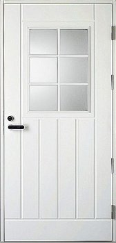 УЦЕНКА (№13) UOL1 (L1T1023WR2) Thermo KASKI со стеклом, Белая NCS S 0502-Y, 10*23, ПР, замок  LC200