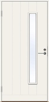 Теплая финская входная дверь SWEDOOR by Jeld-Wen Basic B0034, белая