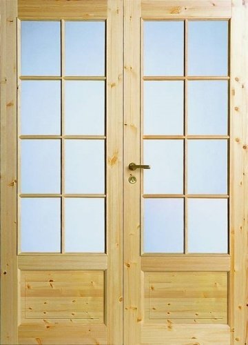 Дверь сосновая SWEDOOR by Jeld-Wen Tradition 55, двустворчатая, M13x21, Правая, Сосна белый лак