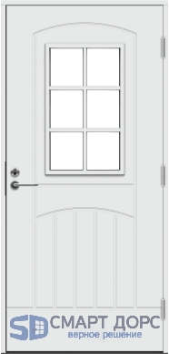 Теплая входная дверь SWEDOOR by Jeld-Wen Function F2000 W71 Eco, белая фотография