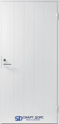 Теплая финская входная дверь SWEDOOR by Jeld-Wen Basic B0010, белая