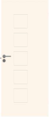 Дверь SWEDOOR by Jeld-Wen модель Easy effect polku, М9x21, Белый NCS S 0502-Y