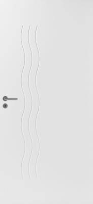 Дверь SWEDOOR by Jeld-Wen модель Easy effect laine, М9x21, Белый NCS S 0502-Y