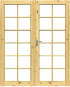 фото дверь сосновая swedoor by jeld-wen tradition 58, двустворчатая