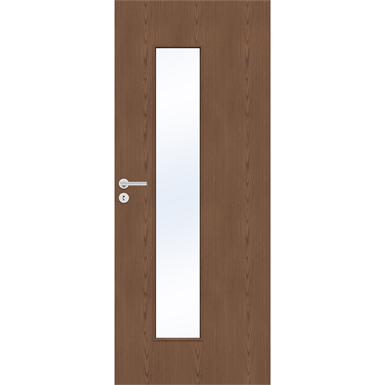 Дверь усиленная шпонированная SWEDOOR by Jeld-Wen Steady 413, M9x21, Шпон – орех, вертикальный