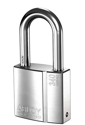 Замок навесной Abloy (Аблой) PL340, дужка 10 мм,  дужка - , 50 мм, C-Clsssic (360 млн. вариантов ключа)