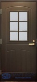 фото теплая входная дверь swedoor by jeld-wen function f2000 w71 eco, коричневая (цвет rr32)