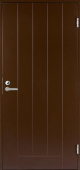 Теплая финская входная дверь SWEDOOR by Jeld-Wen Basic B0010, коричневая (цвет RR32)