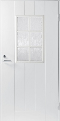 Теплая входная дверь SWEDOOR by Jeld-Wen Basic B0015, белая фотография