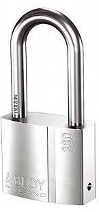 Замок навесной Abloy (Аблой) PL330, дужка 8 мм, дужка - Латунь, 50 мм, C-Clsssic (360 млн. вариантов ключа)