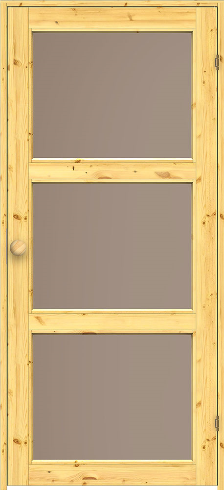 Дверь SWEDOOR by Jeld-Wen Sauna Retro SL31, бронзовое стекло, коробка и ручка сосна