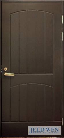 фото теплая входная дверь swedoor by jeld-wen function f2000, коричневая (цвет rr32)