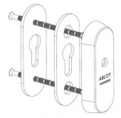 Защитная скобянка для DIN-цилиндра ABLOY CH102 для профильных дверей