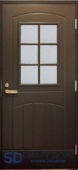 фото теплая входная дверь swedoor by jeld-wen function f2000 w71 eco с замком abloy lc200 коричневая