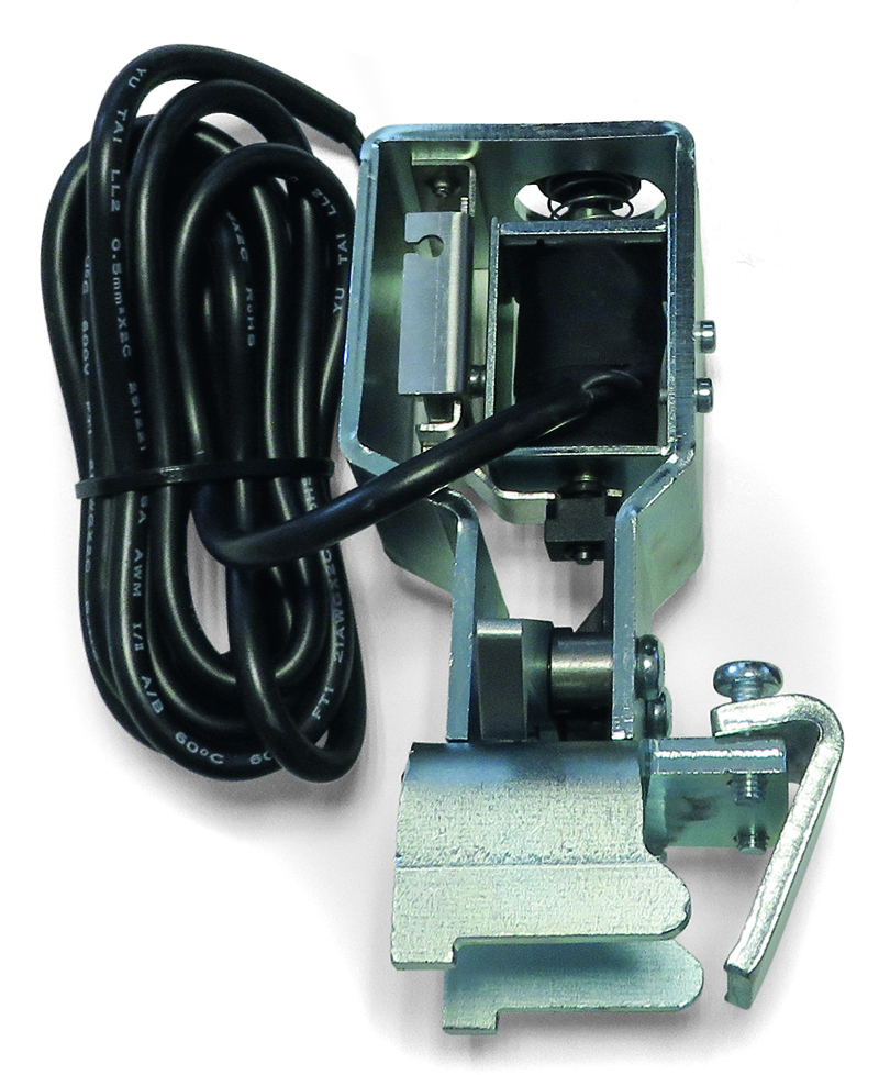 Механический блокиратор створок DAS801LOK с функцией ручной разблокировки для дверной автоматики Ditec DAS107 plus