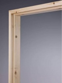 фото дверная коробка с уплотнителем swedoor by jeld-wen frame 606 сосна, белый лак