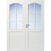 фото дверь белая массивная swedoor by jeld-wen craft 111, двустворчатая