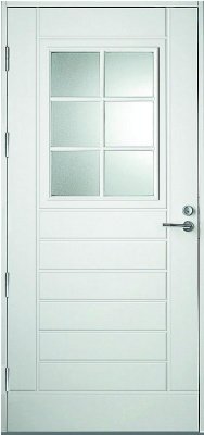 УЦЕНКА (№14) UOL13 (L13T10WL2) Thermo KASKI со стеклом,Белая NCS S 0502-Y, 10*21, ЛЕВ, замок  LC200