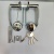 Комплект фурнитуры в хроме для замка ABLOY LC102 (ручка UL27, цилиндр, скобянка)