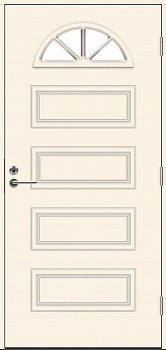 фото теплая входная дверь swedoor by jeld-wen classic handel eco