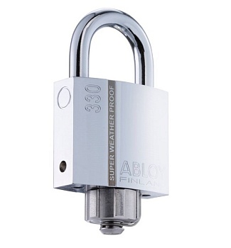 Всепогодный навесной замок Abloy (Аблой) PLM330, дужка 8 мм