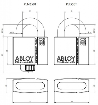   Abloy () PLM350/PLI350,  14 