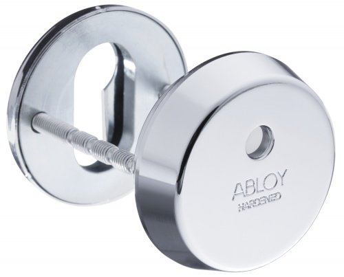 Защитная скобянка для DIN-цилиндра ABLOY CH101, 12,5 мм, KILA Латунь полированная и покрытая лаком