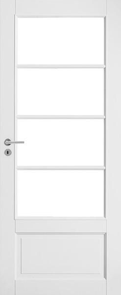 Дверь белая массивная SWEDOOR by Jeld-Wen Craft 133, M9x21, Правая, Белый NCS S 0502-Y