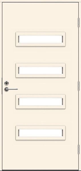 Теплая входная дверь SWEDOOR by Jeld-Wen Function Salton Eco, М9x21, Правая