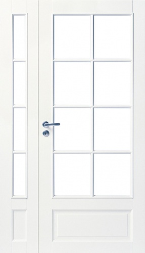 Дверь белая массивная SWEDOOR by Jeld-Wen Craft 104 + расширение, M12(9+3)х21, Правая, Белый NCS S 0502-Y
