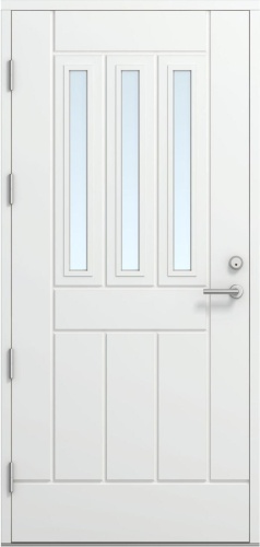 Дверь входная Kaski FE80, Белый NCS S 0502-Y, M10x21, Левая
