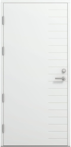 Дверь входная Kaski Diana Thermo, Белый NCS S 0502-Y, M10x21, Левая