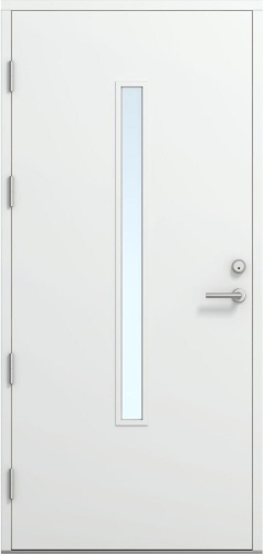 Дверь входная Kaski FE810N, Белый NCS S 0502-Y, M10x21, Левая