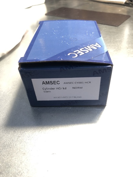 Цилиндр AMSEC AMS001C ключ / поворотная кнопка, матовый хром