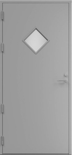 Дверь входная Kaski Teno Thermo, Белый NCS S 0502-Y, M10x21, Левая