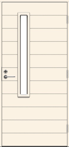 Теплая входная дверь SWEDOOR by Jeld-Wen Function Fundy Eco, М10x21, Правая