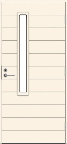 Теплая входная дверь SWEDOOR by Jeld-Wen Function Fundy Eco, М10x21, Правая