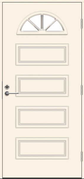 Теплая входная дверь SWEDOOR by Jeld-Wen Classic Handel Eco, M10x21, Правая