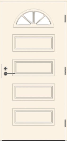 Теплая входная дверь SWEDOOR by Jeld-Wen Classic Handel Eco, M10x21, Правая