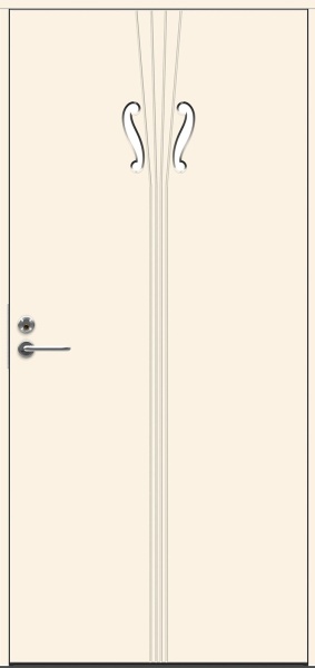 Теплая входная дверь SWEDOOR by Jeld-Wen Character Tone Eco, М10x21, Правая