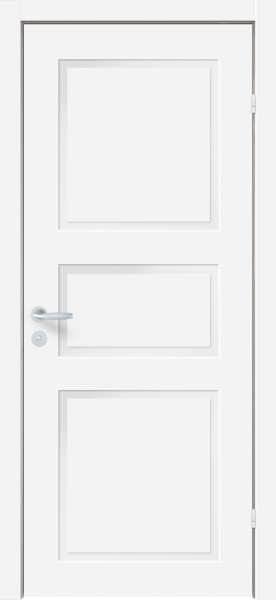 Дверь белая филенчатая Nord Fin Doors 1, M10x21, Белый NCS S 0502-Y