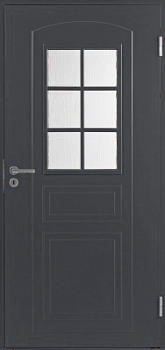 Теплая входная дверь SWEDOOR by Jeld-Wen Basic B0020, серая