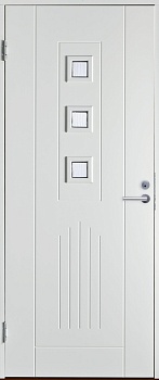 Теплая входная дверь SWEDOOR by Jeld-Wen Basic B0060, белая