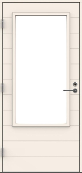 Входная дверь для террас и балконов SWEDOOR by Jeld-Wen Terrace Eco Ladoga W16, M10x21, Левая, Белый NCS S 0502-Y