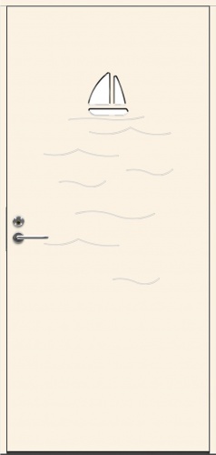 Теплая входная дверь SWEDOOR by Jeld-Wen Character Ocean Eco, M10x21, Правая