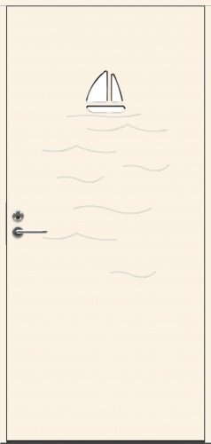 Теплая входная дверь SWEDOOR by Jeld-Wen Character Ocean Eco, M10x21, Правая